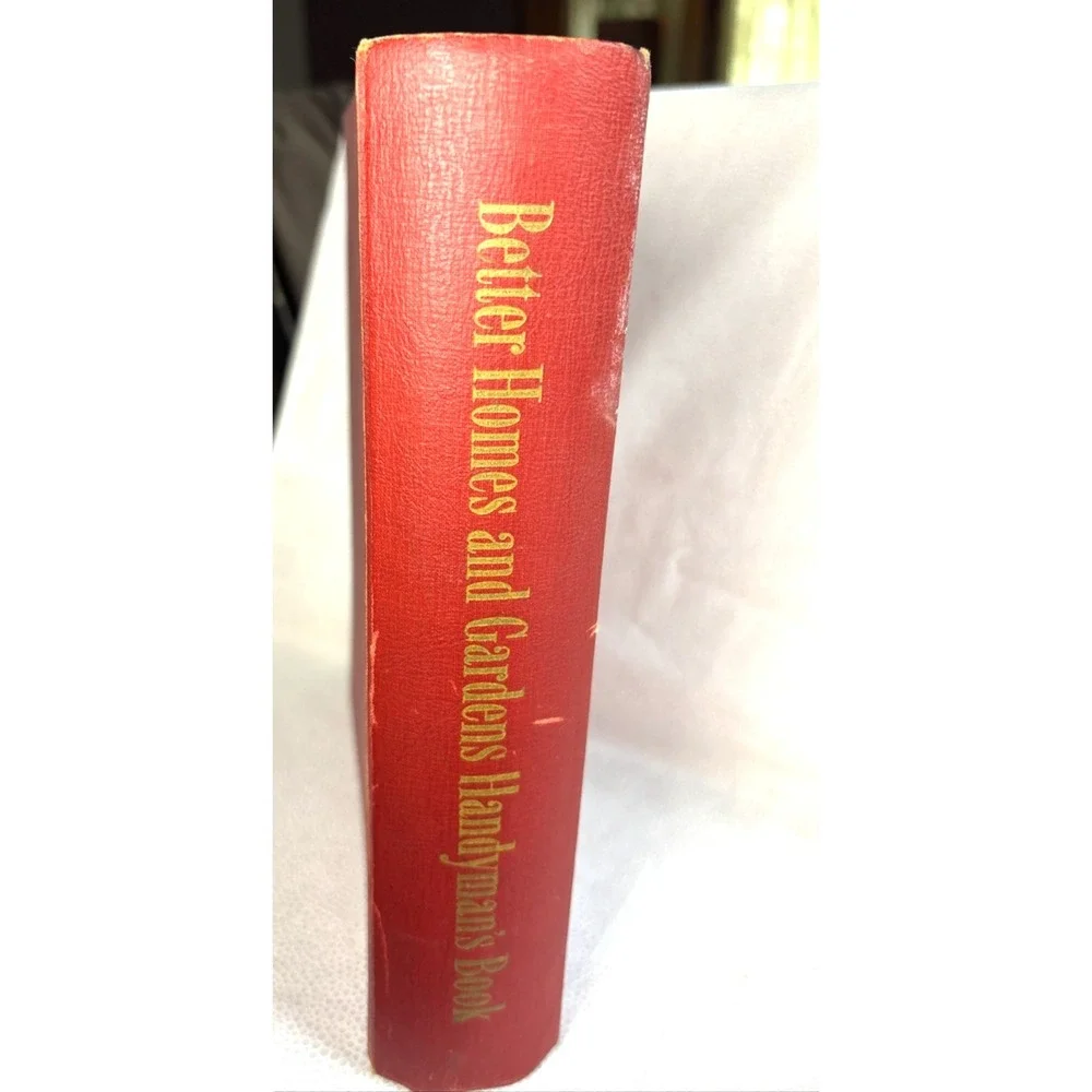 1951 Better Homes & Gardens Handyman's Book 1st Ed Red DIY Binder Vintage Manual